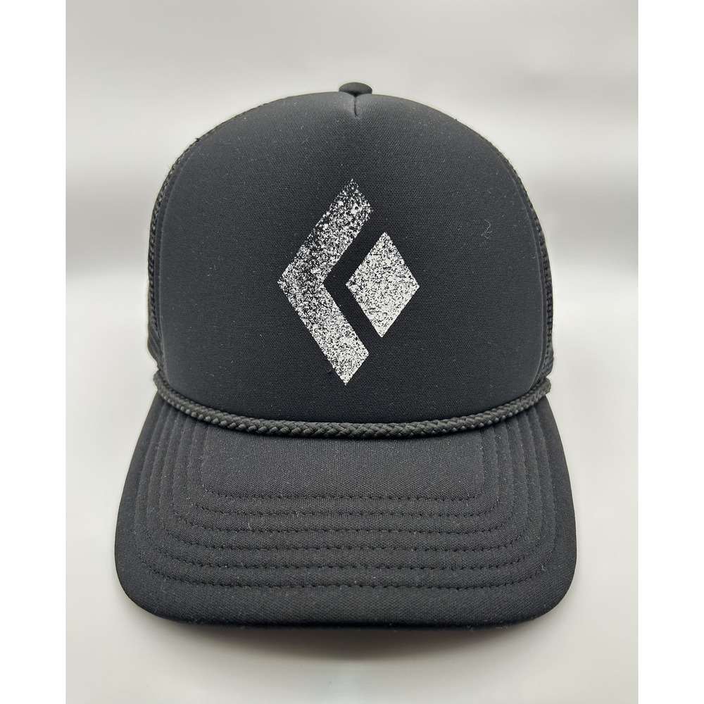 Black Diamond Hat Cap Snap Back Rope Trucker Climbing Hiking Outdoor Mountain